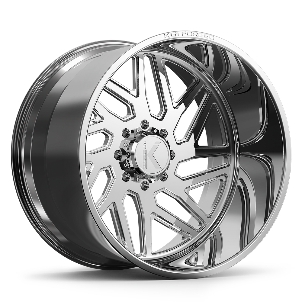 KG1 Forged KF009 Yaz-N-Right Wheel 26x14 Polished -76mm ET 122.1mm CB 8x165.1