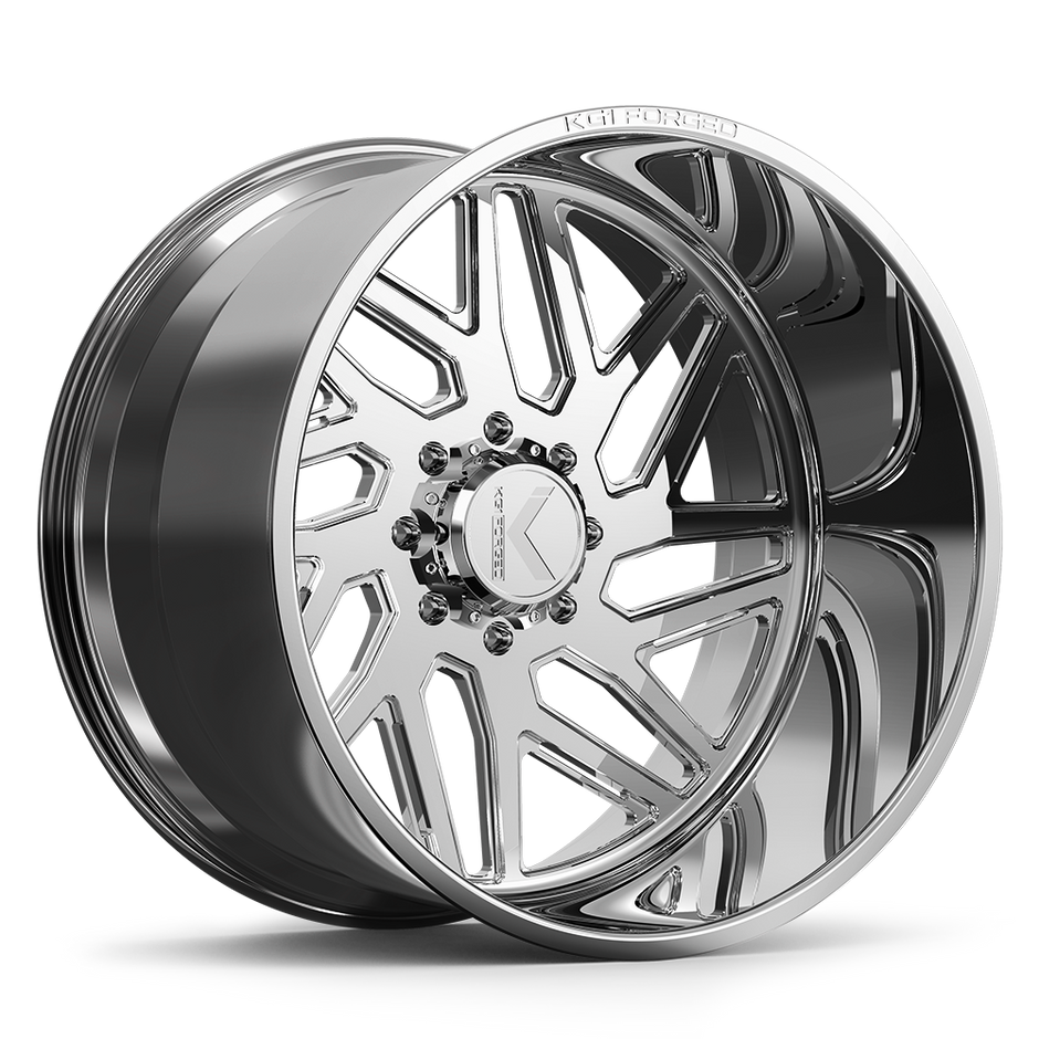 KG1 Forged KF009 Yaz-N-Right Wheel 26x14 Polished -76mm ET 122.1mm CB 8x165.1