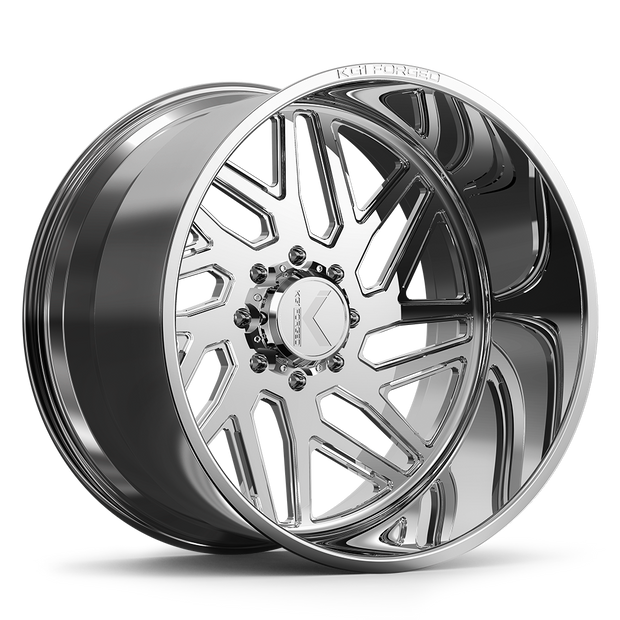 KG1 Forged KF009 Yaz-N-Right Wheel 26x14 Polished -76mm ET 122.1mm CB 8x165.1