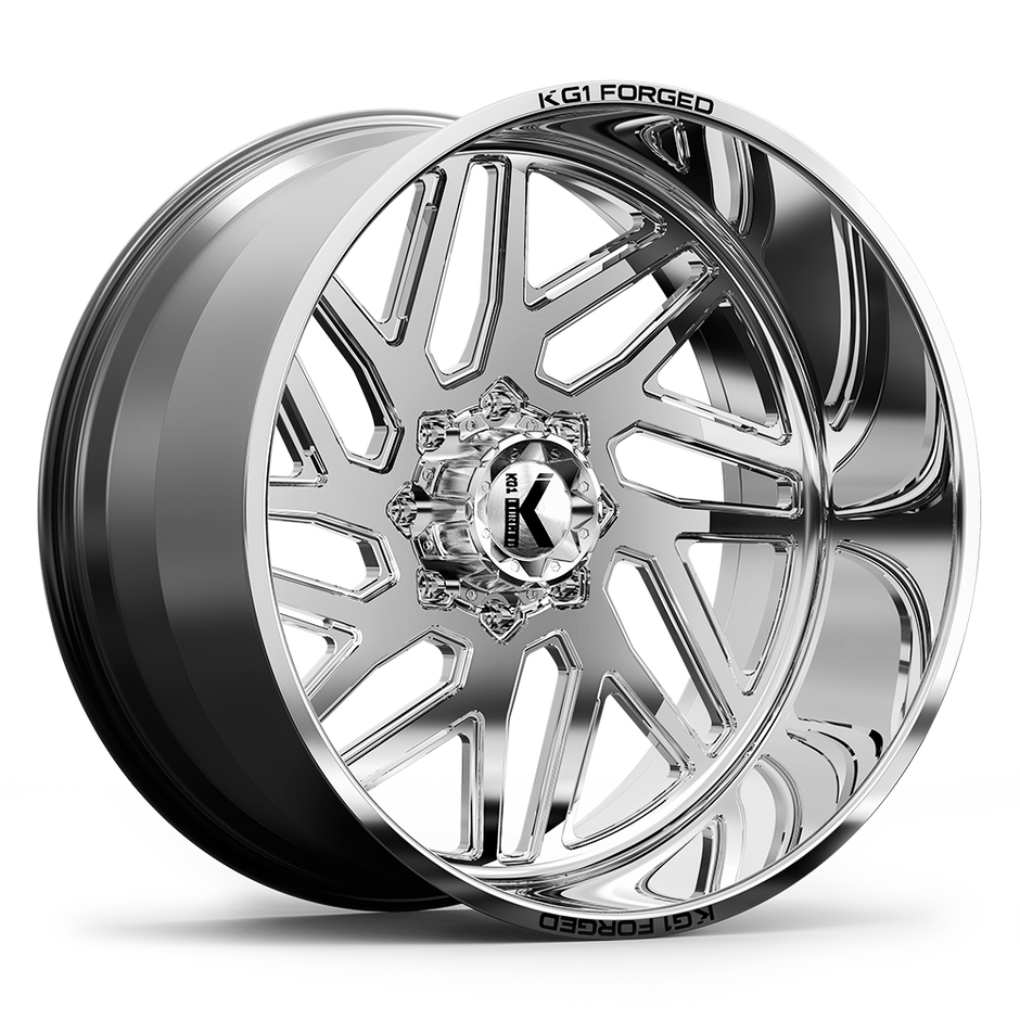 KG1 Forged KF009 Yaz-Left Wheel 22x12 Polished -44mm ET 124.3mm CB 8x180