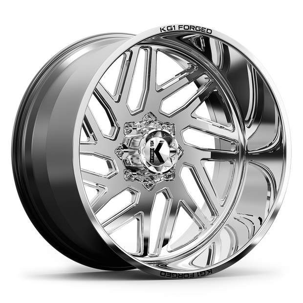 KG1 Forged KF009 Yaz-Right Wheel 26x14 Polished -76mm ET 125.1mm CB 8x170