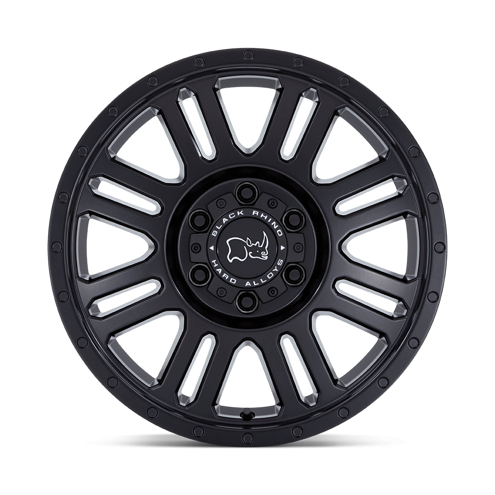 Black Rhino Hard Alloys Yellowstone 17x8 Matte Black 45mm ET 78.1mm CB 5x130