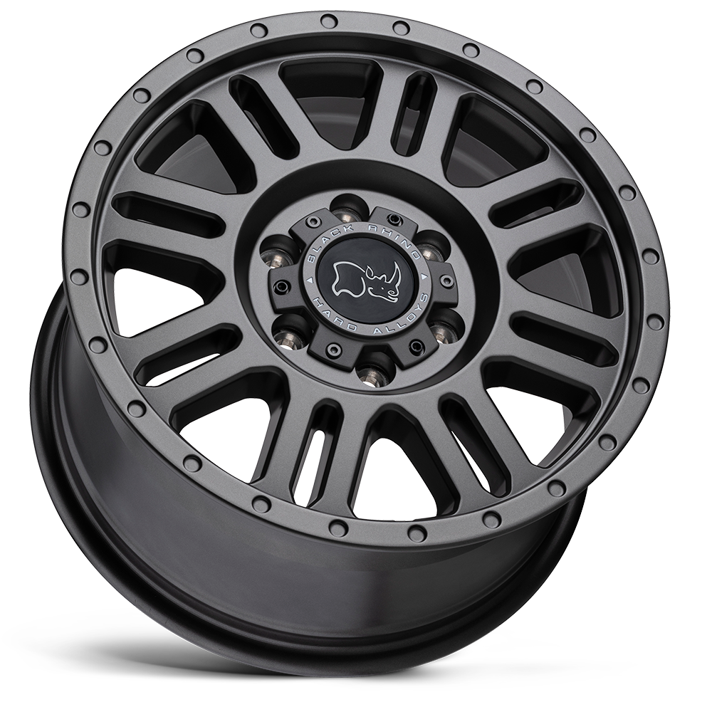 Black Rhino Hard Alloys Yellowstone 16x8 Matte Gunmetal 45mm ET 78.1mm CB 5x130