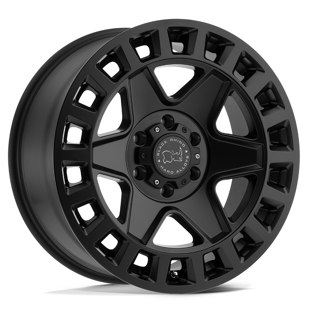 Black Rhino Hard Alloys York 17x8 Matte Black 52mm ET 84.1mm CB 6x130