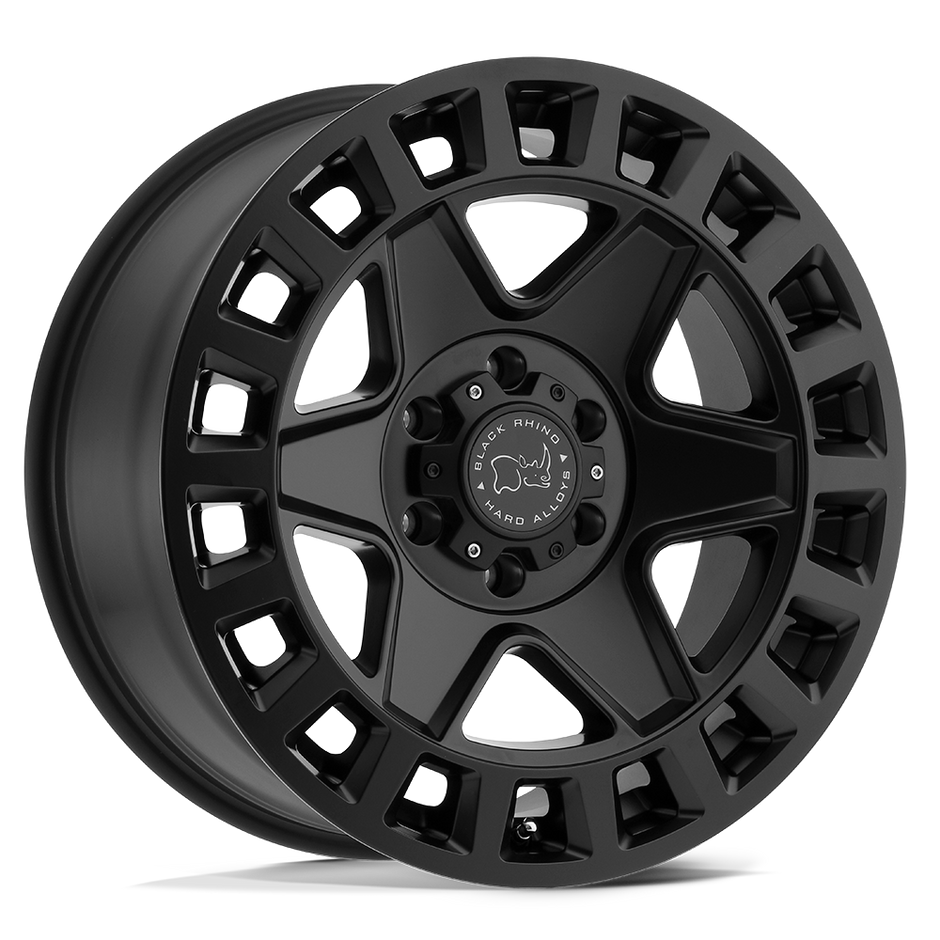 Black Rhino Hard Alloys York 17x8 Matte Black 52mm ET 84.1mm CB 6x130