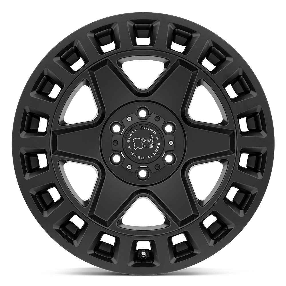 Black Rhino Hard Alloys York 17x8 Matte Black 52mm ET 84.1mm CB 6x130