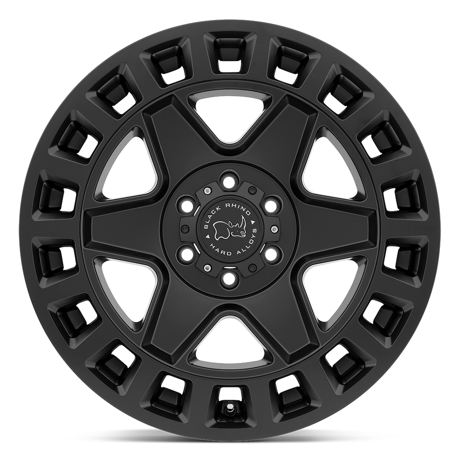 Black Rhino Hard Alloys York 17x8 Matte Black 52mm ET 84.1mm CB 6x130