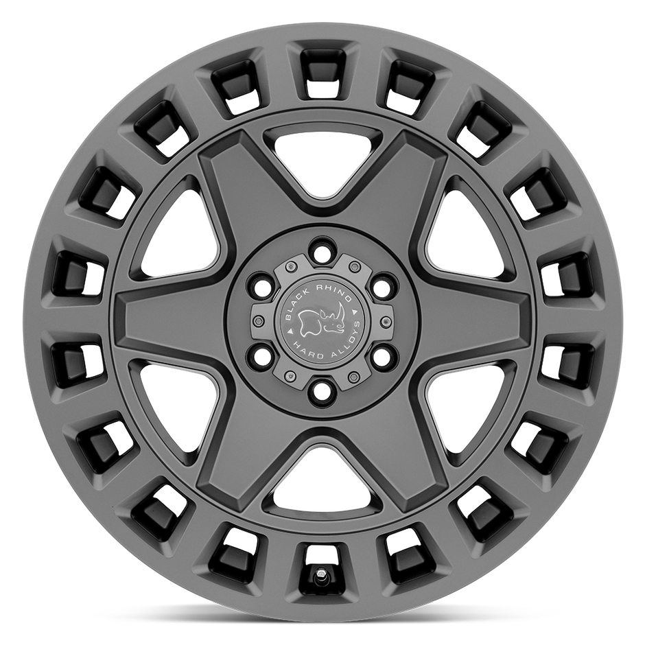 Black Rhino Hard Alloys York 17x8 Matte Gunmetal 30mm ET 71.5mm CB 5x127