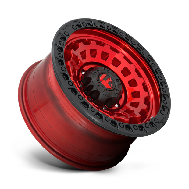 Fuel Wheels D632 Zephyr 17x8.5 Candy Red w/Black Bead Ring 34mm ET 65.1mm CB 5x120.65