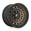 Fuel Wheels D634 Zephyr 17x8 Matte Bronze w/Black Bead Ring 38mm ET 56.5mm CB 5x114.3