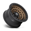 Fuel Wheels D634 Zephyr 17x8 Matte Bronze w/Black Bead Ring 38mm ET 56.5mm CB 5x114.3
