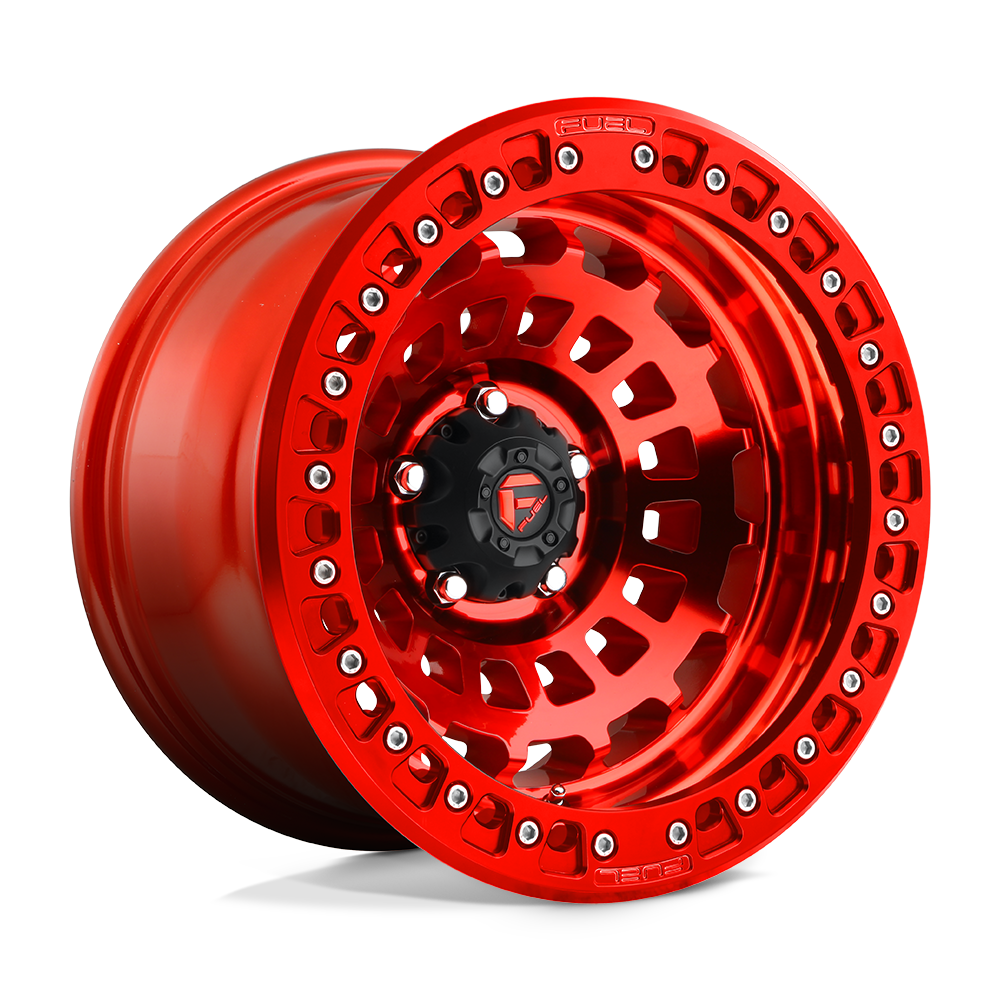 Fuel Wheels D100 Zephyr Beadlock 17x9 Candy Red -38mm ET 71.5mm CB 5x127