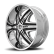 Diablo Wheels Elite 26x10 Chrome wheel