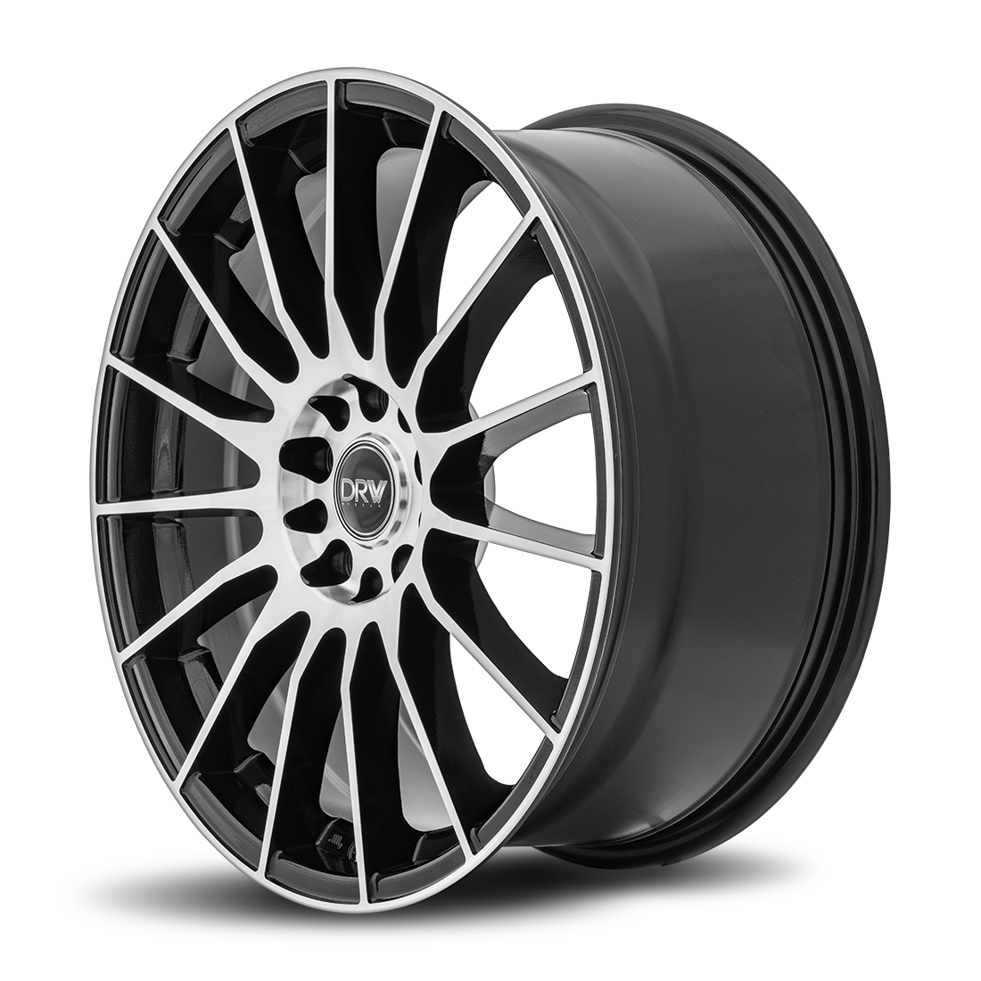 Dynamic Racing Wheels D15 18x8 Gloss Black Machined Face wheel