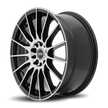 Dynamic Racing Wheels D15 18x8 Gloss Black Machined Face wheel