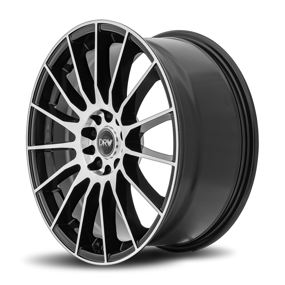 Dynamic Racing Wheels D15 18x8 Gloss Black Machined Face wheel