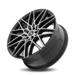 Dynamic Racing Wheels D17 17x7 Gloss Black Machined Face wheel