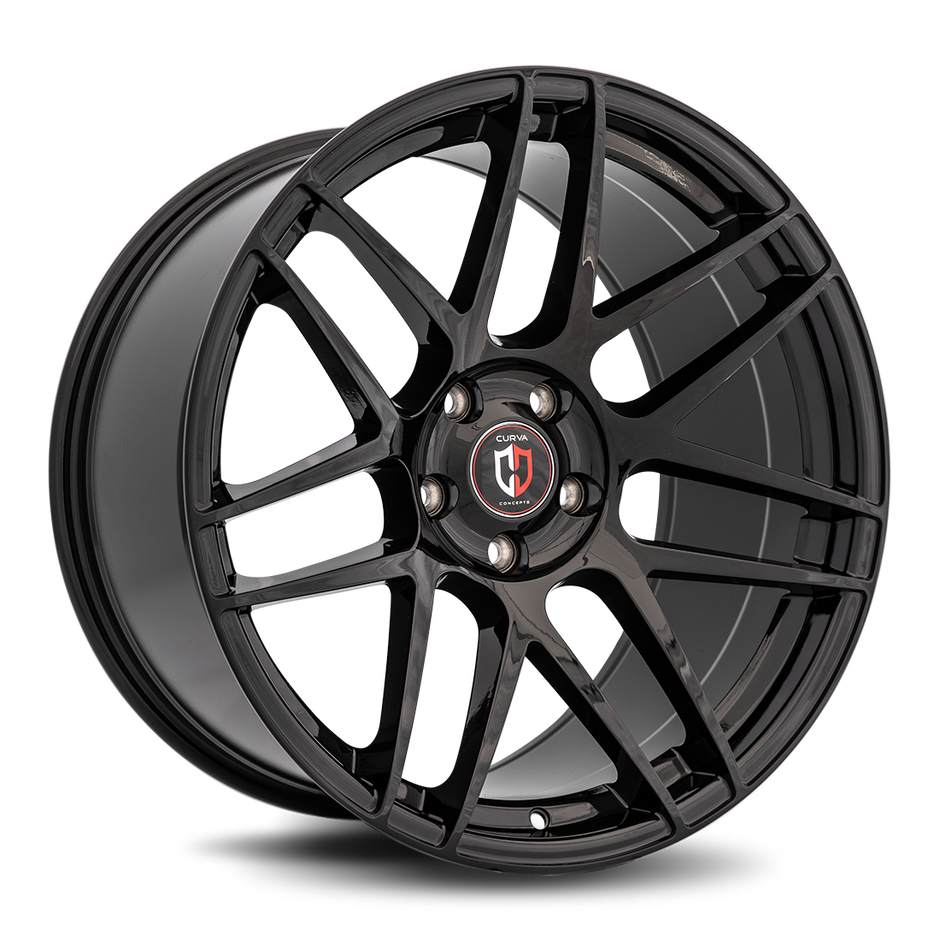 Curva C300 20x8.5 Gloss Black wheel