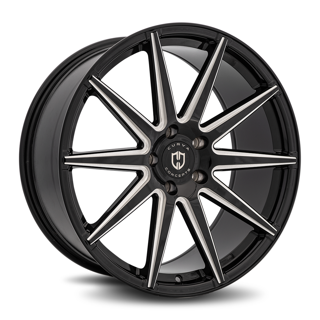 Curva C49 20x10.5 Gloss Black Milled wheel