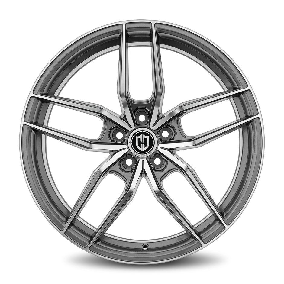 Curva CFF25 20x10 Gun Metal Machine Face wheel
