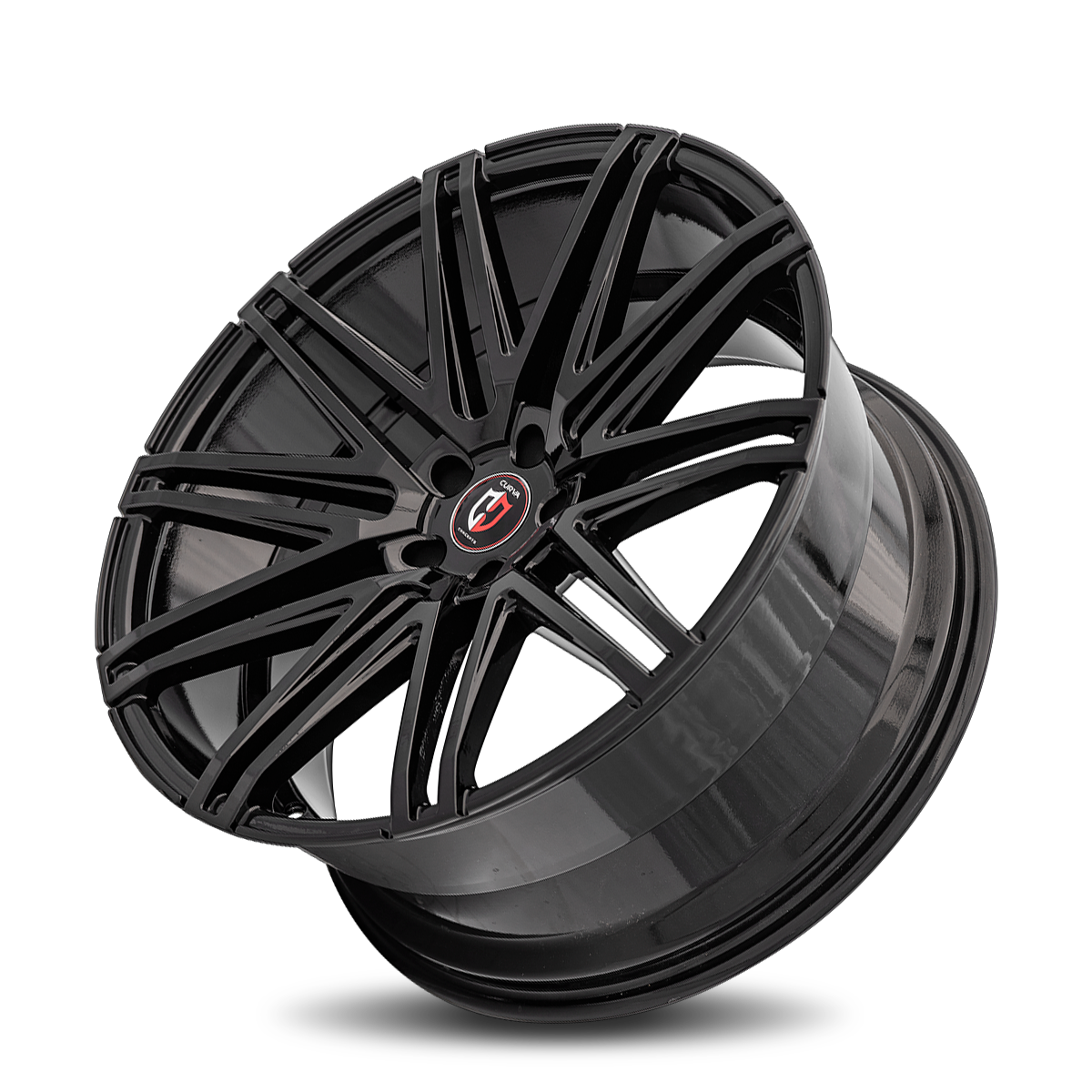 Curva C48 22x10.5 Gloss Black wheel