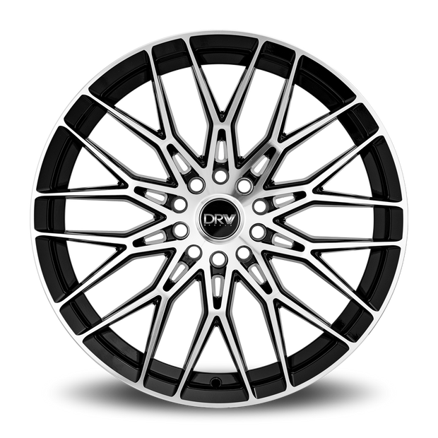 Dynamic Racing Wheels D21 18x8 Gloss Black Machined Face wheel