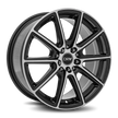 Dynamic Racing Wheels D16 18x8 Gloss Black Machined Face wheel