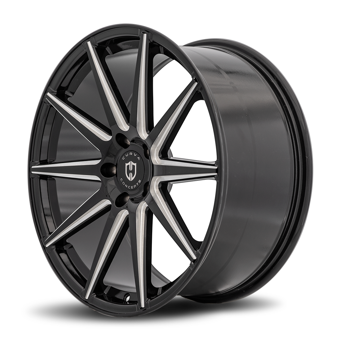 Curva C49 20x10.5 Gloss Black Milled wheel