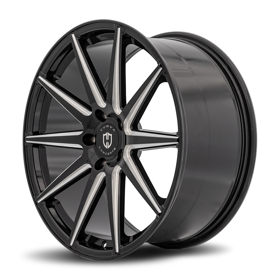 Curva C49 20x10.5 Gloss Black Milled wheel