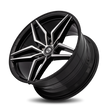 Curva C25 20x10 Gloss Black Machine Face wheel