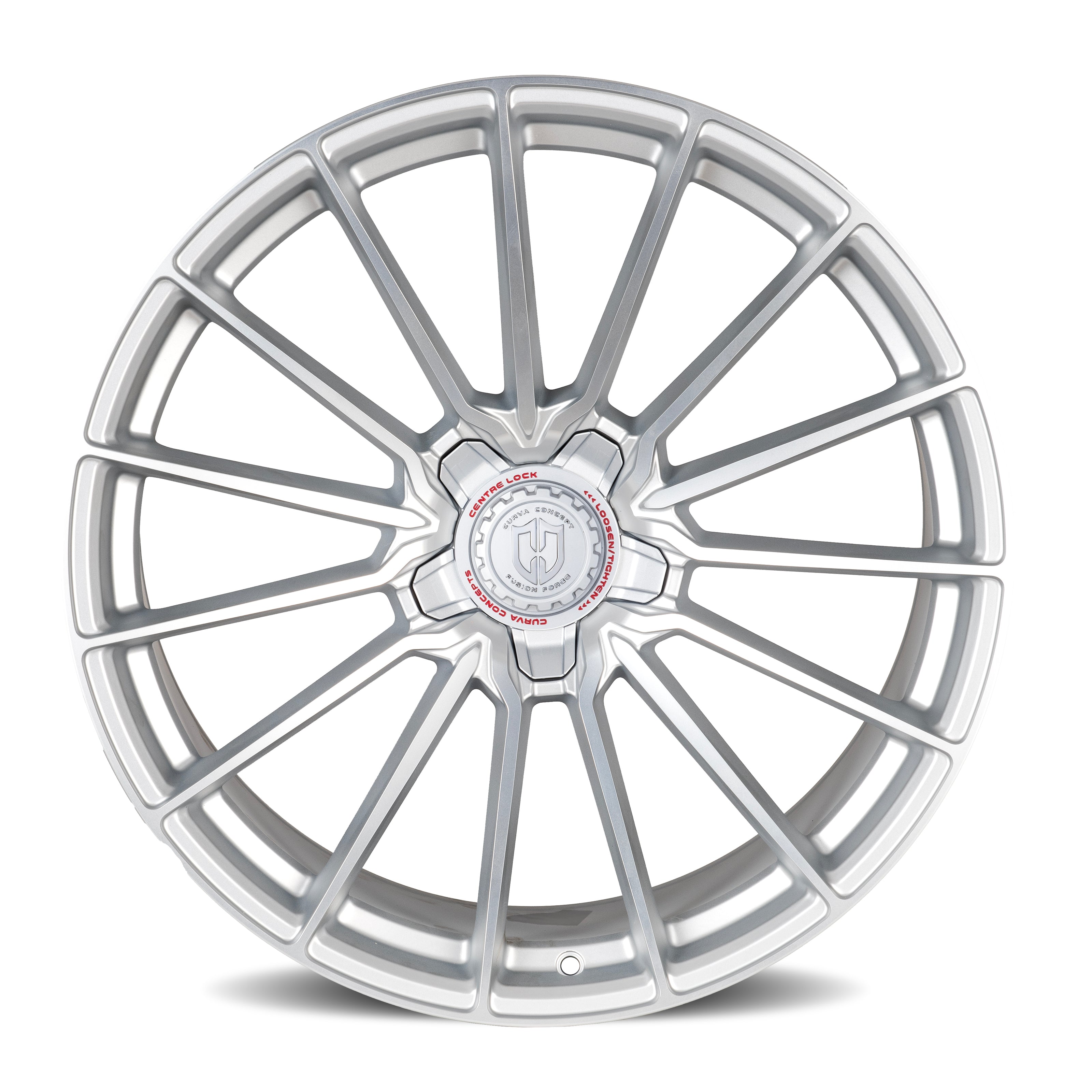 Curva CFF75 20x9 Silver Machined Face Satin Lacquer wheel