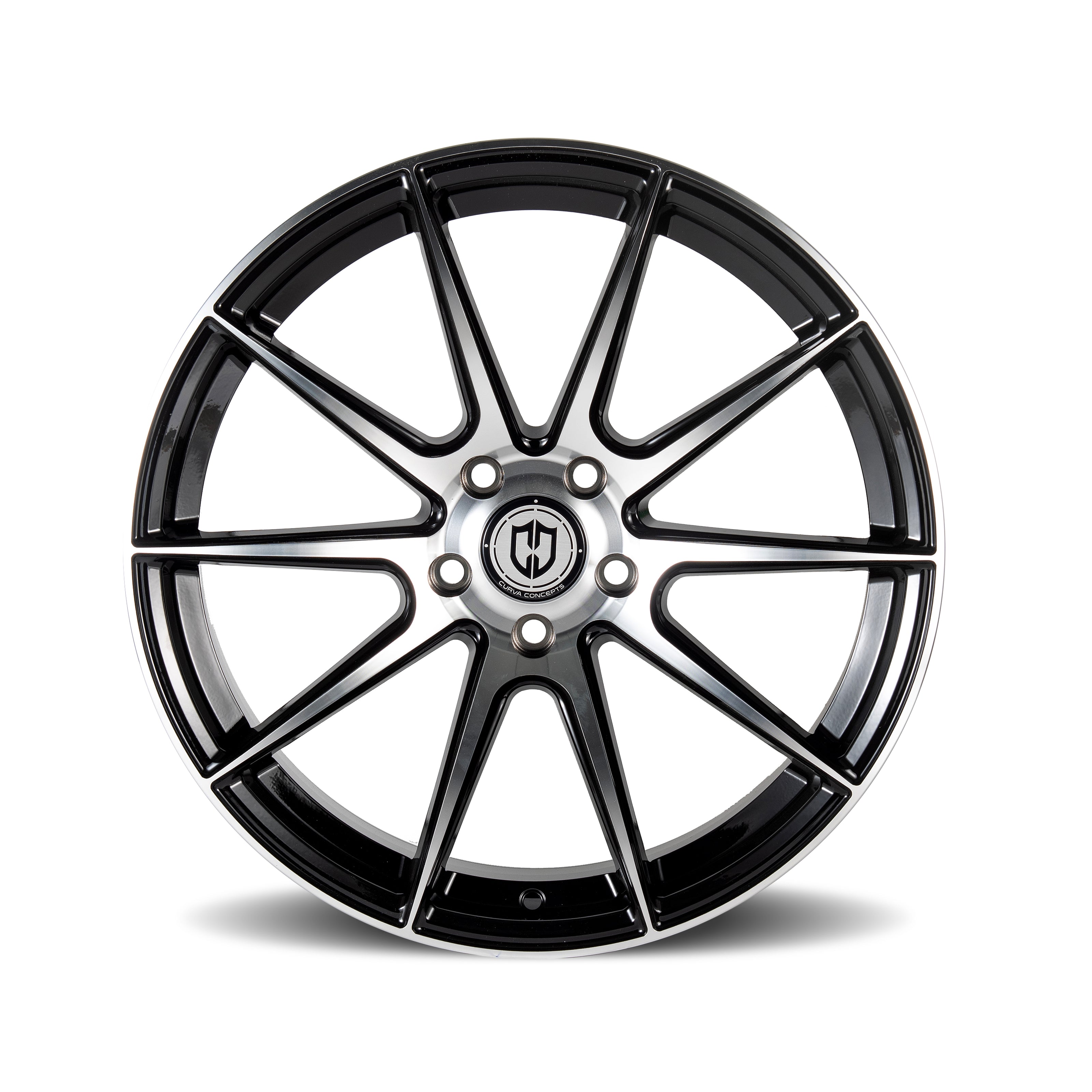 Curva CFF72 19x8.5 Black Machined Face wheel