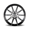 Curva CFF72 19x8.5 Black Machined Face wheel