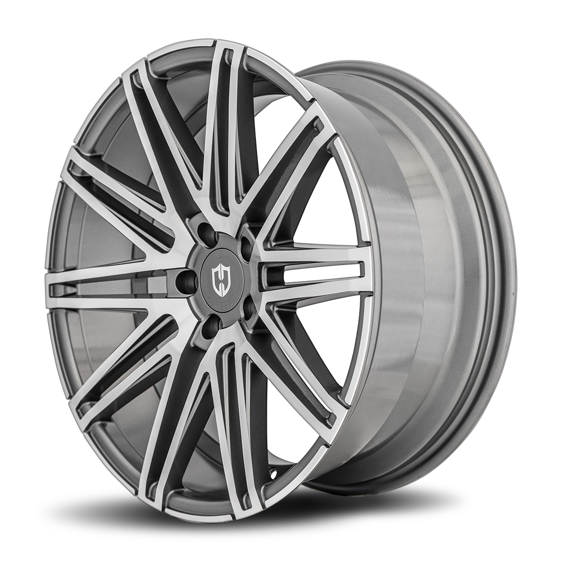 Curva C48 20x10.5 Gloss Black Machine Face wheel