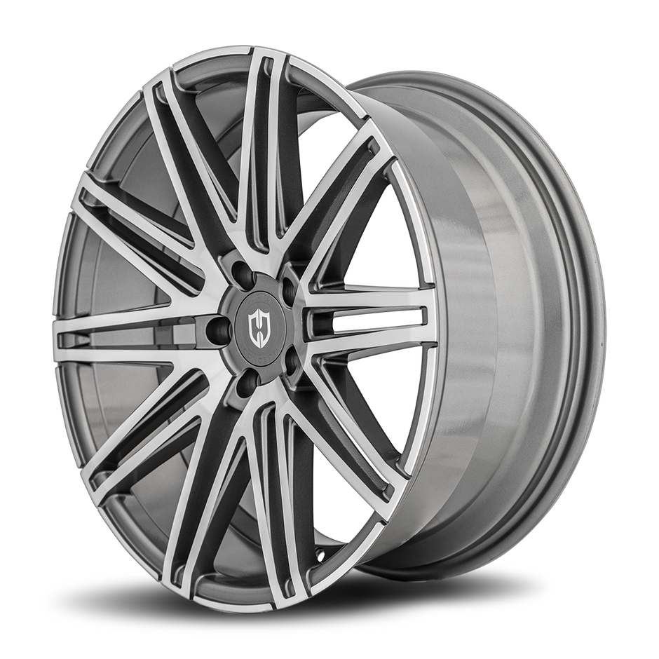 Curva C48 20x10.5 Gloss Black Machine Face wheel