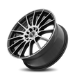 Dynamic Racing Wheels D15 18x8 Gloss Black Machined Face wheel