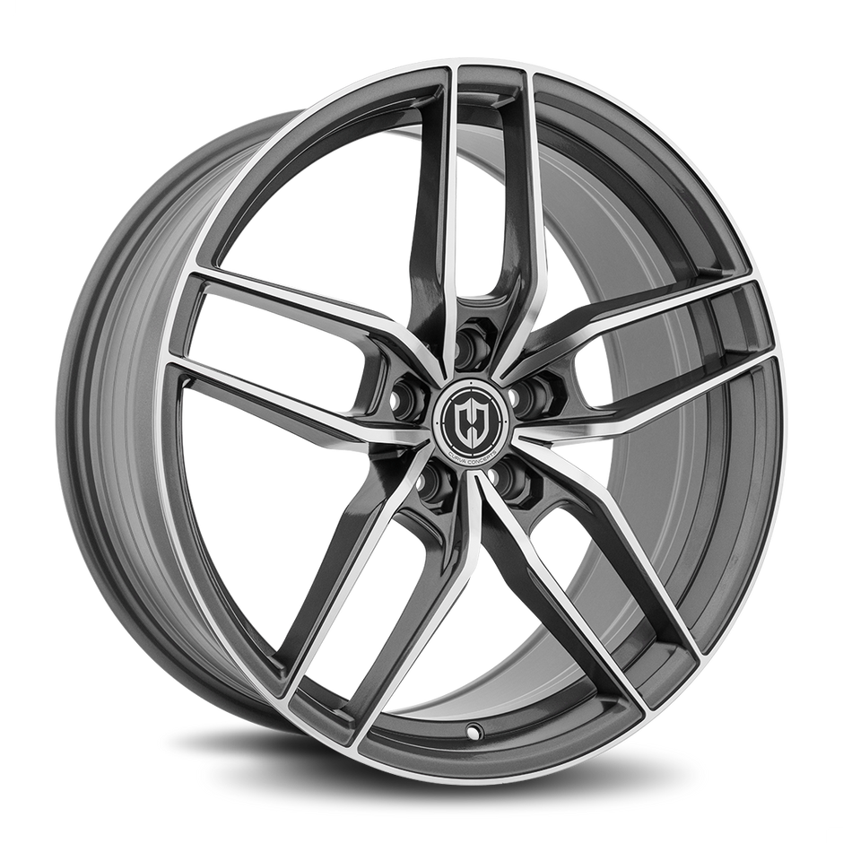 Curva CFF25 18x8.5 Gun Metal Machine Face wheel