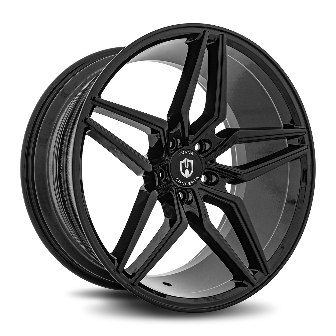 Curva C25 20x8.5 Gloss Black wheel