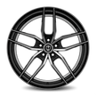 Curva CFF25 20x8.5 Gloss Black Machine Face wheel