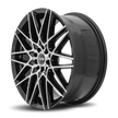 Dynamic Racing Wheels D17 18x8 Gloss Black Machined Face wheel