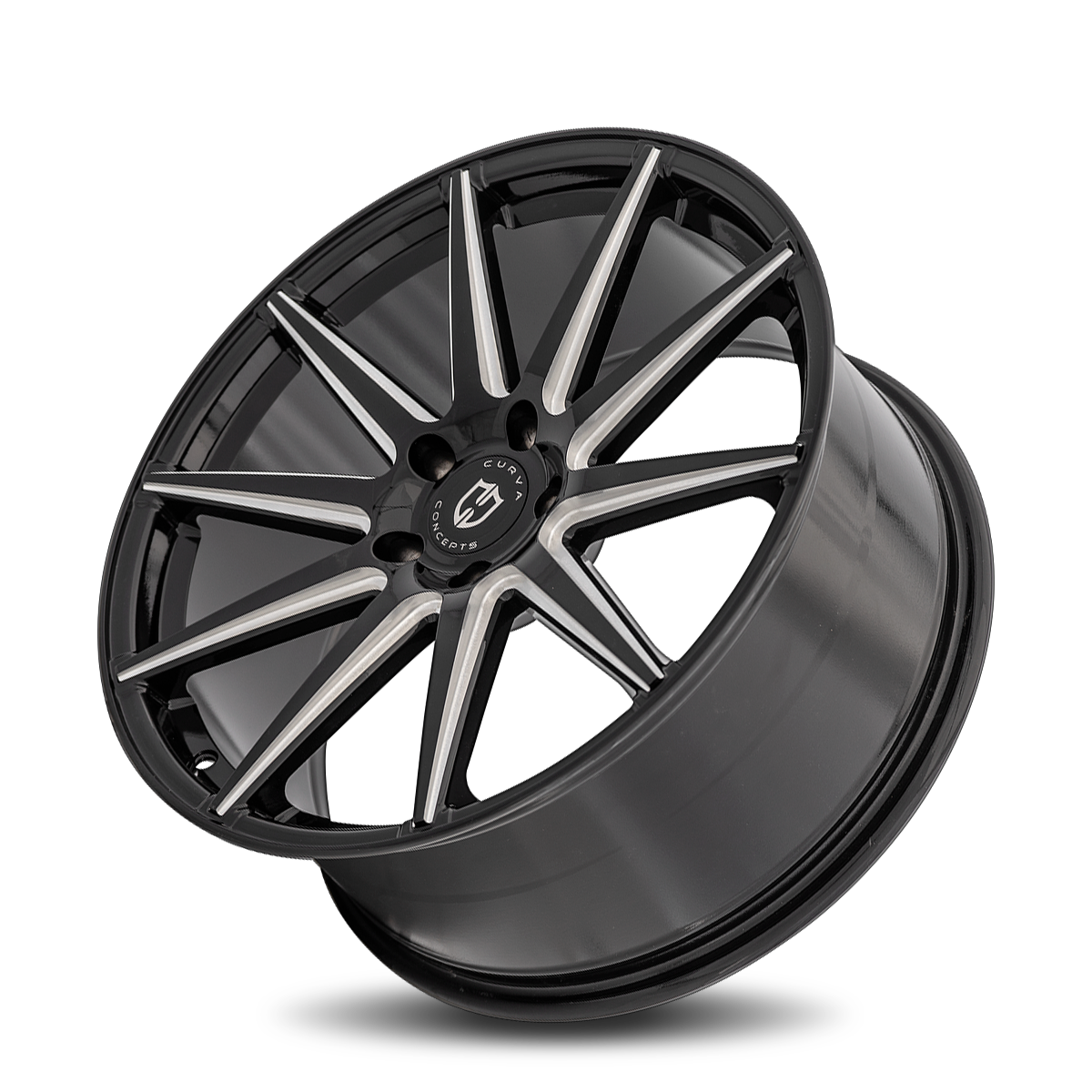 Curva C49 20x9 Gloss Black Milled wheel