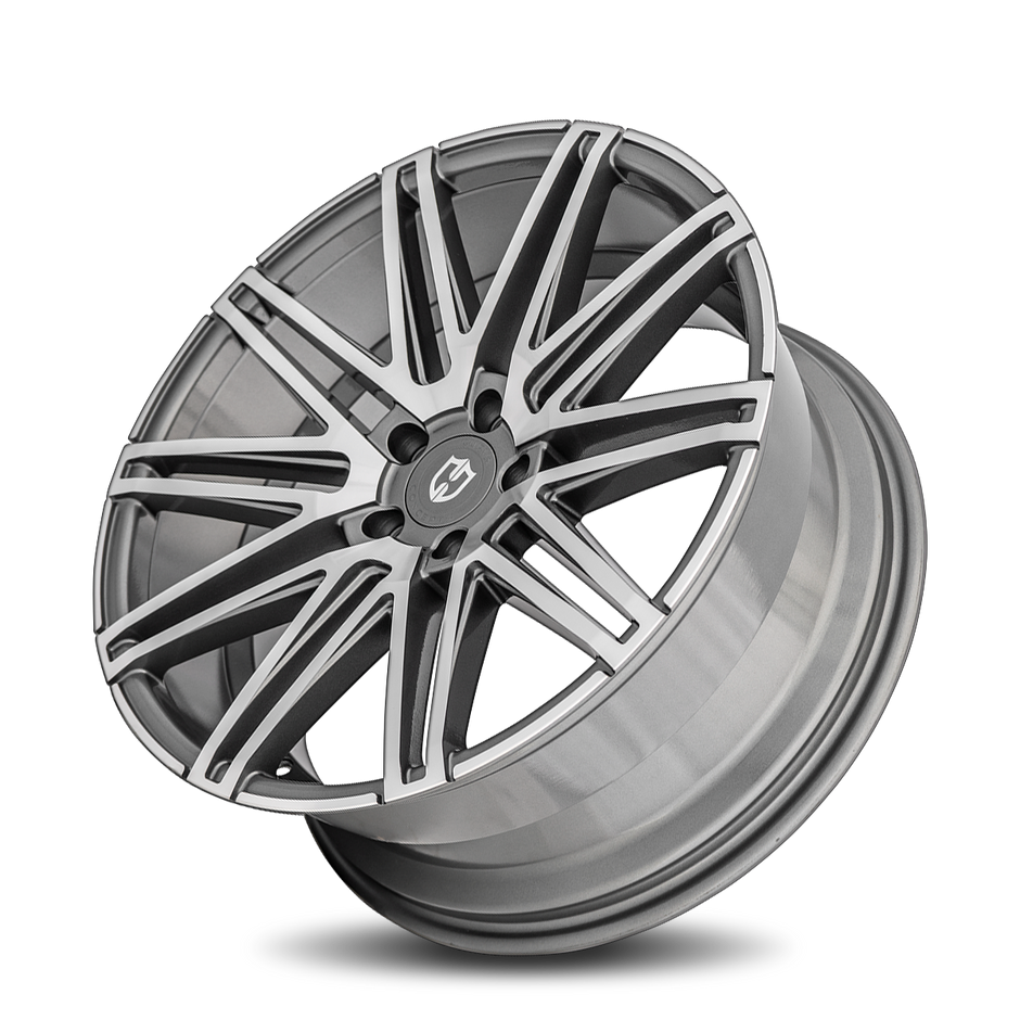 Curva C48 20x10.5 Gun Metal Machine Face wheel