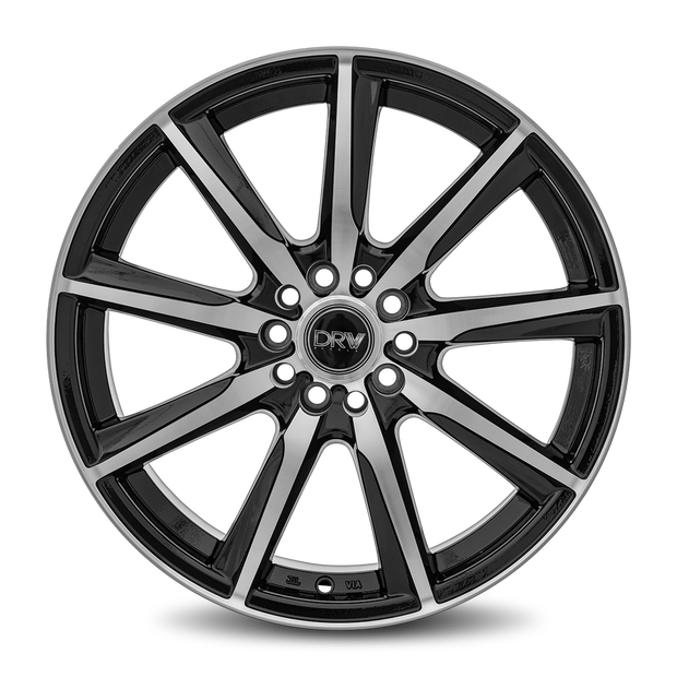 Dynamic Racing Wheels D18 18x7.5 Gloss Black Machined Face wheel