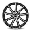 Dynamic Racing Wheels D18 18x7.5 Gloss Black Machined Face wheel