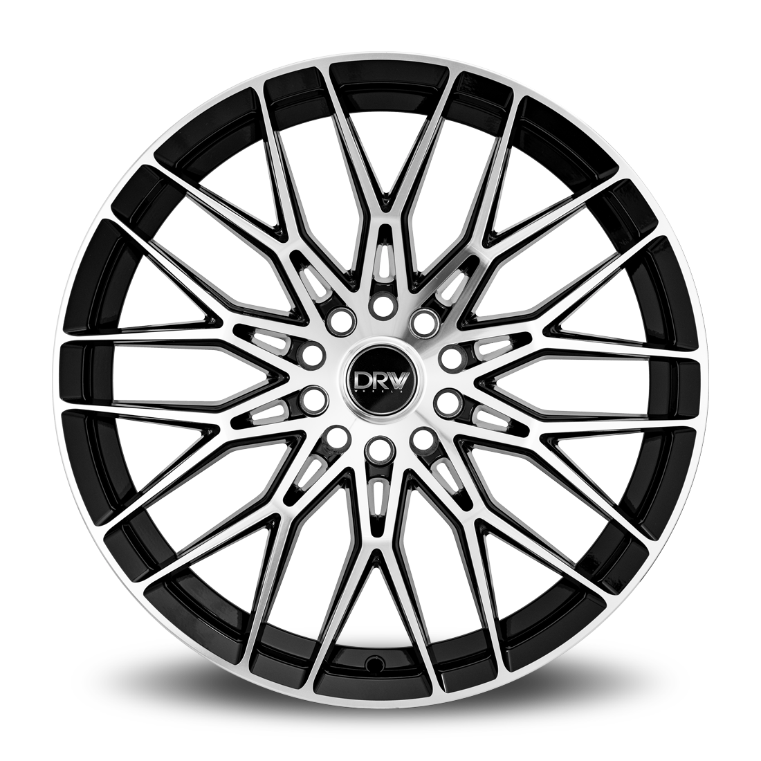 Dynamic Racing Wheels D21 17x7.5 Gloss Black Machined Face wheel
