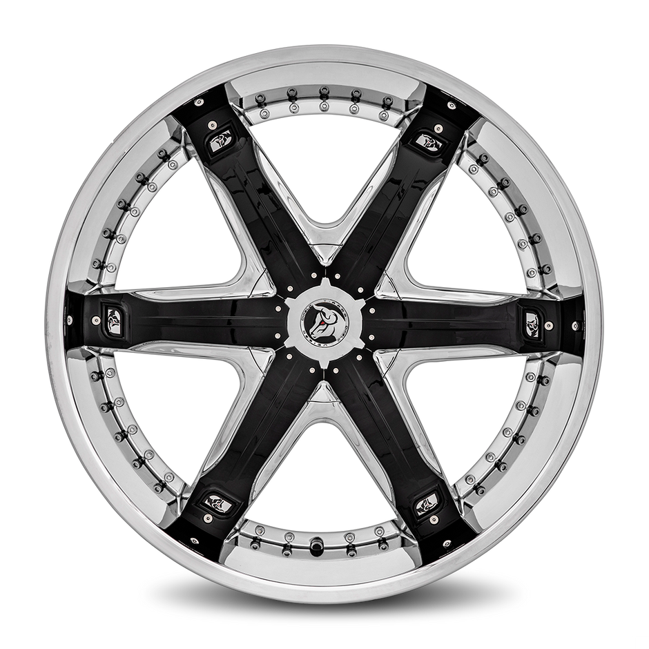 Diablo Wheels Fur 28x10 Chrome wheel