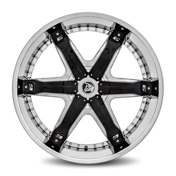 Diablo Wheels Fur 28x10 Chrome wheel