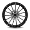 Dynamic Racing Wheels D15 18x8 Gloss Black Machined Face wheel