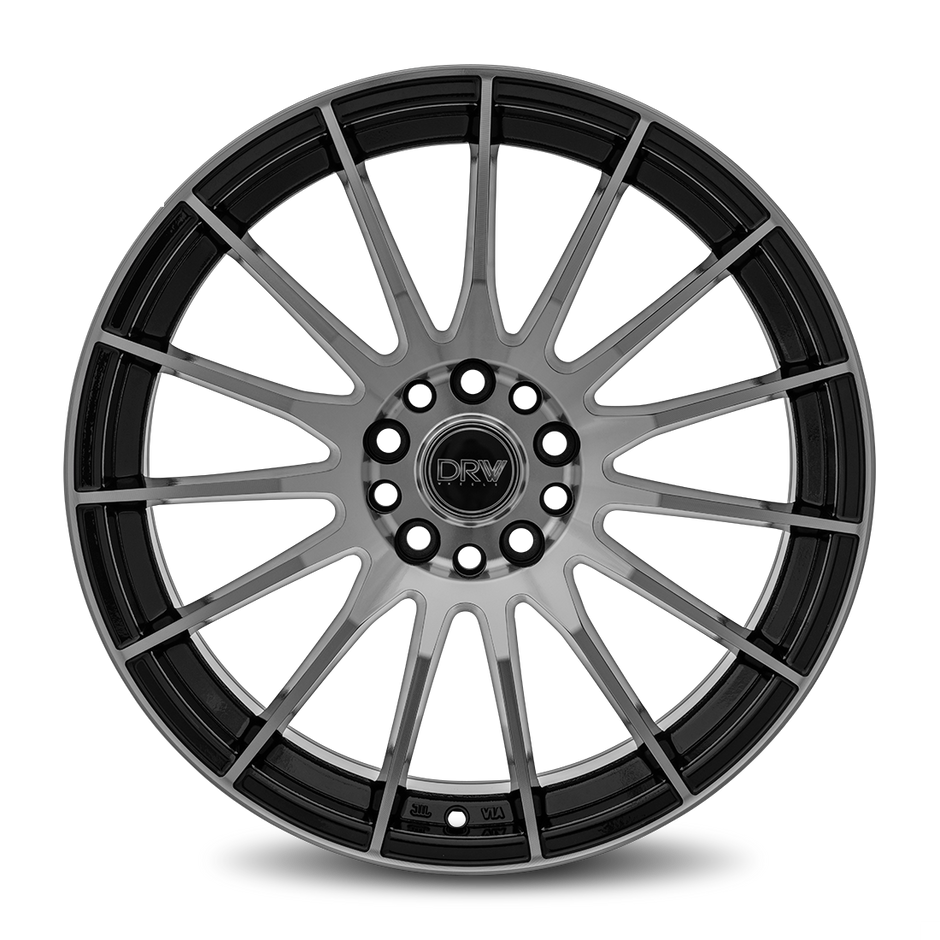 Dynamic Racing Wheels D15 18x8 Gloss Black Machined Face wheel