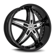 Diablo Wheels Blitz 24x10 Gloss Black wheel